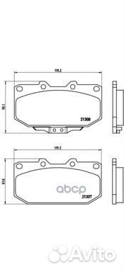 Колодки тормозные дисковые перед P56025 Brembo