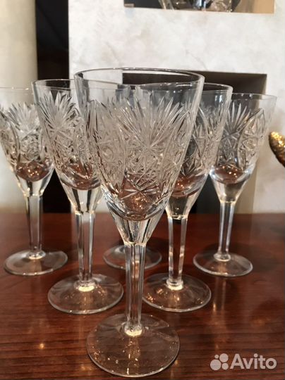 Хрустальные фужеры времен СССР