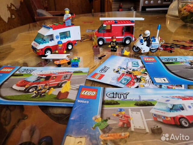 Lego City спасатели 60013,60023,60012 ориг
