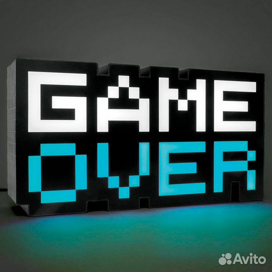 Светильник 8-bit game over Light