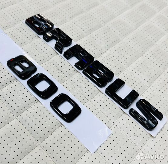 Логотипы Brabus 800 чёрные на Mercedes Brabus