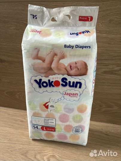 Подгузники yokosun l