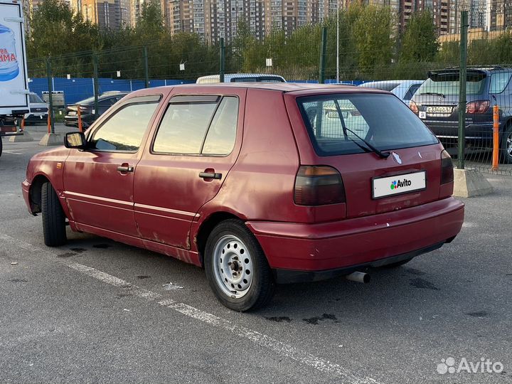 Volkswagen Golf 1.8 МТ, 1996, 382 000 км