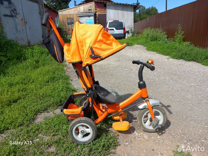 Детский велосипед с ручкой бу