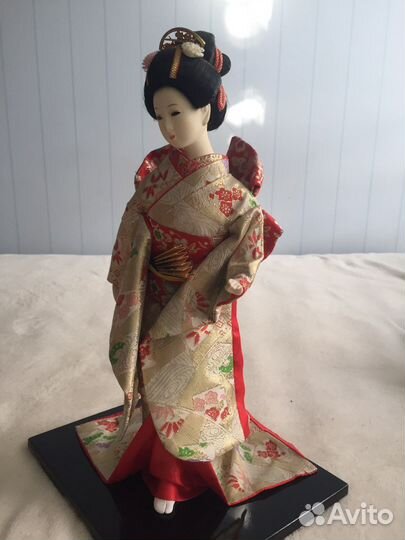 Статуэтка Гейша фарфор/текстиль