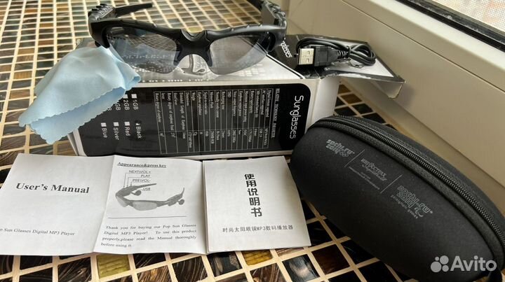 Умные очки с микрофоном и динамиком