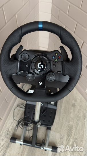 Руль logitech g923 + кпп + подставка для руля