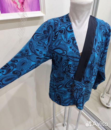 Женский крепдешиновый блузон 50 размер