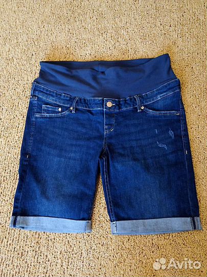 Джинсовые шорты hm для беременных новые