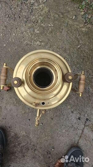 Самовар на дровах старинный