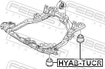 Сайлентблок подрамника Hyundai Tucson 04 hyab