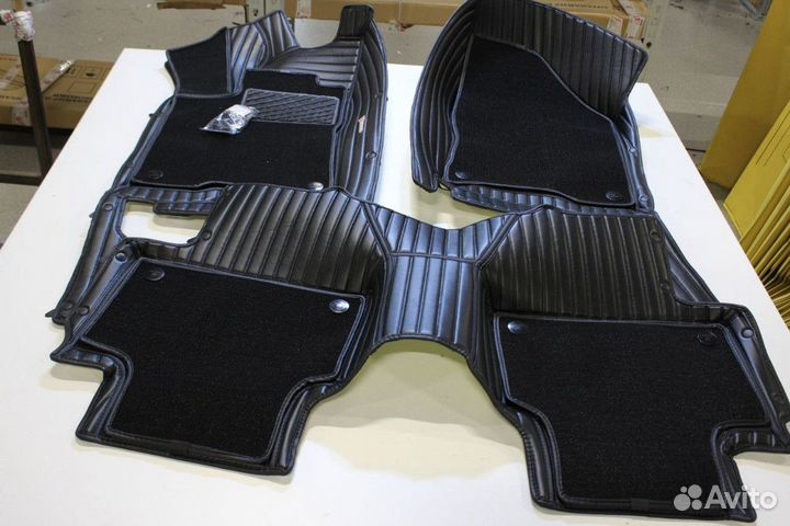 3Д коврики из экокожи не Китай 3D