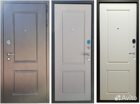 Входная дверь дуэт Ясень Грей / Белый снег