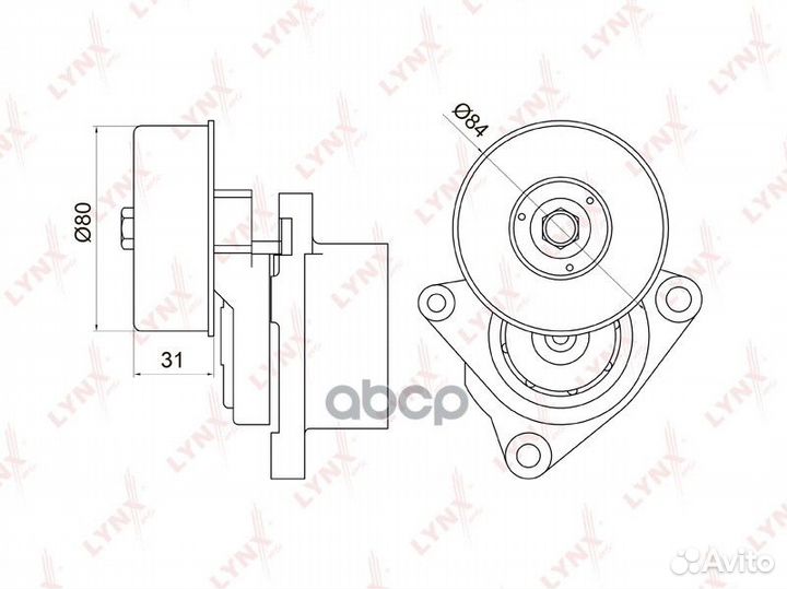 Натяжитель ремня PT3030 lynxauto