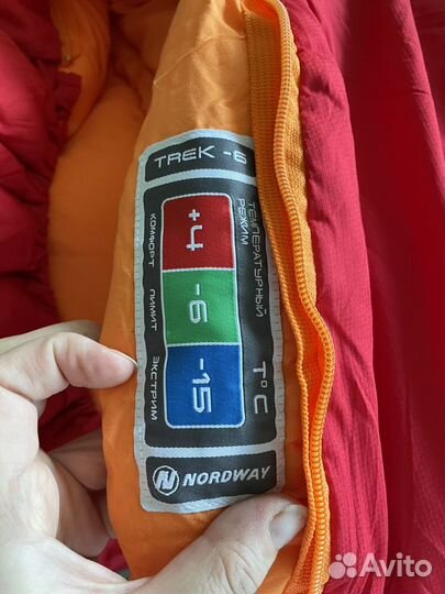 Спальный мешок nordway trek-6, теплый
