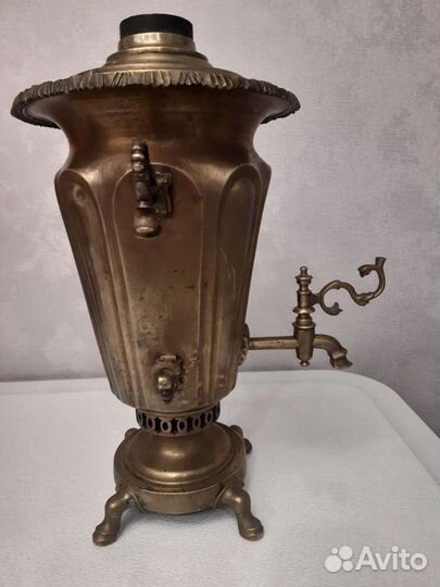Самовар 1882г на углях на дровах