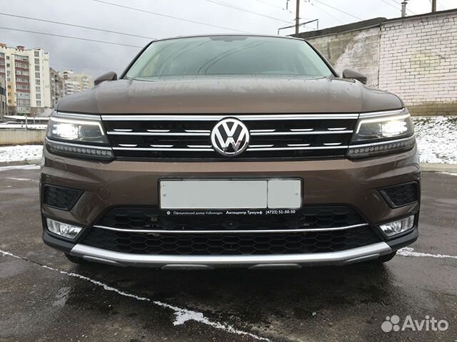 Передняя накладка VW Tiguan 2 OffRoad стиль