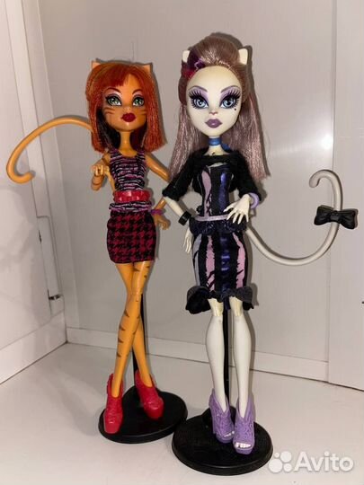 Куклы Монстер Хай Кетрин де Мяу и Торалей Страйп