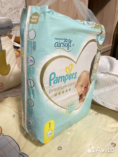 Pampers premium care 1 новые