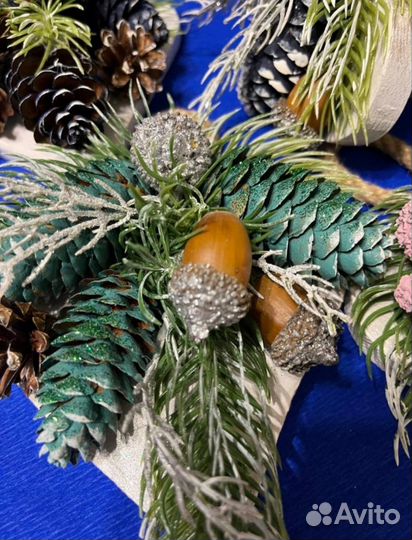 Новогодний декор, подвеска в виде сердечка