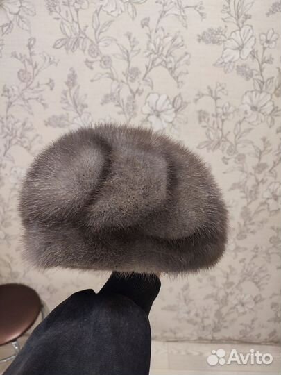 Берет женский норковый