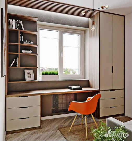 Рабочая зона у окна в рассрочку