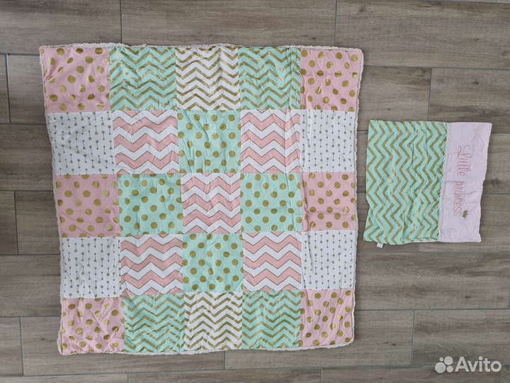 Комплект плед покрывало и наволочка