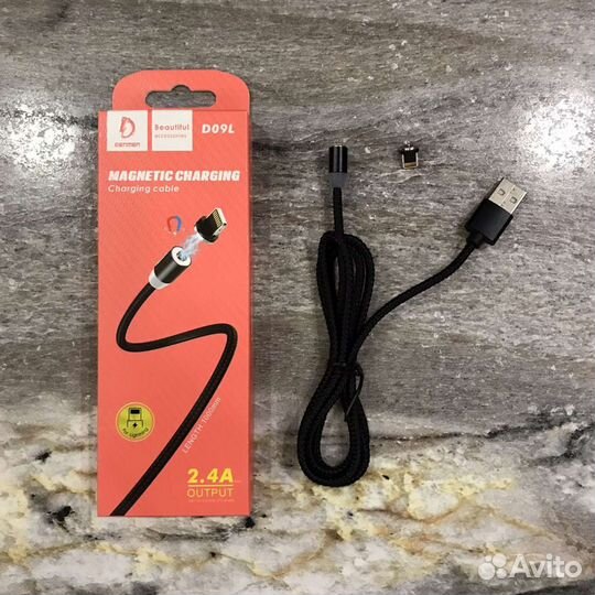 Магнитный кабель Denmen Lightning Type C