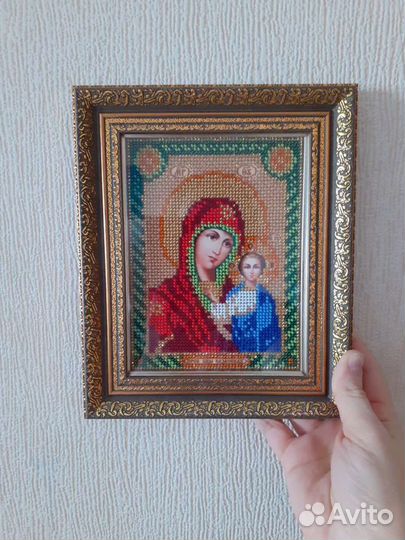 Иконы из бисера ручной работы