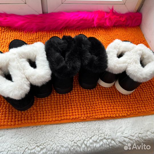 Лоферы черные зимние