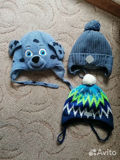 Шапки на мальчика 2-3 года
