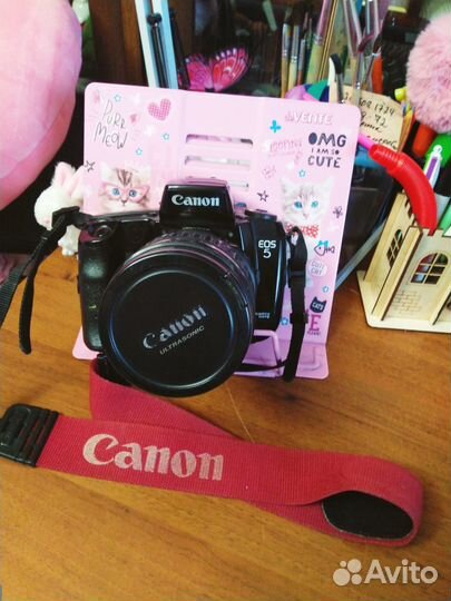 Пленочный зеркальный фотоаппарат canon EOS 5