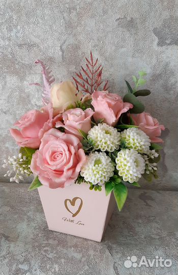 Букет цветы из мыла