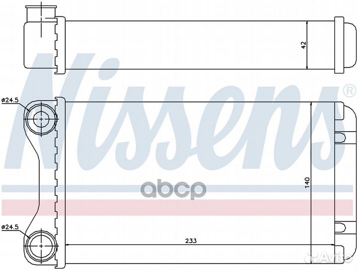 Радиатор печки audi A4 01- LHD 70226 Nissens