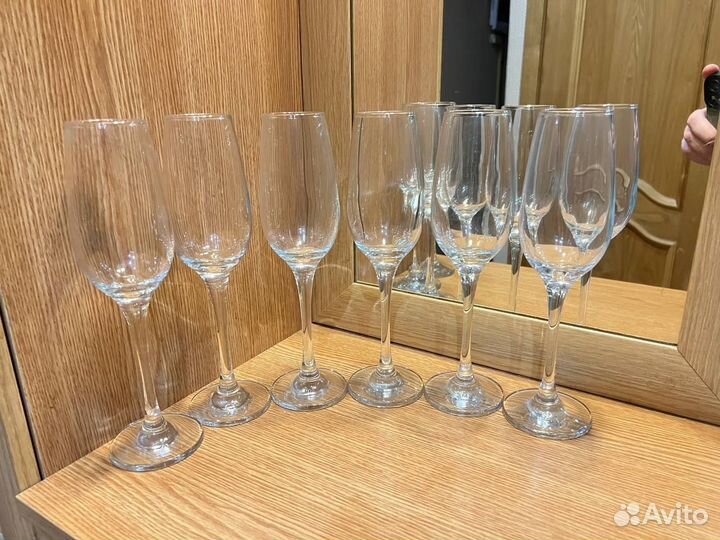 Бокалы для шампанского 6 шт