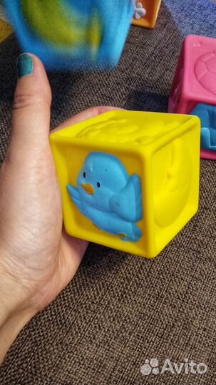 Мягкие резиновые кубики red box 6 шт