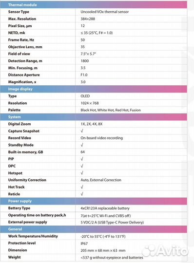 Тепловизионный прицел Arkon Alfa LT35, TS335
