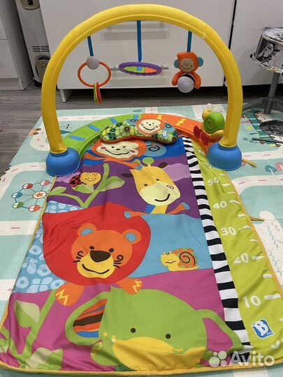 Развивающий коврик с музыкальной улиткой