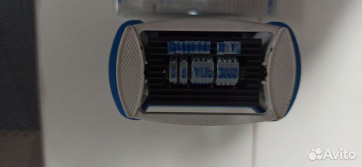 Печать-датер с текстом 2 строки самонаборный