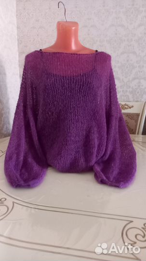 Свитер паутинка из мохера