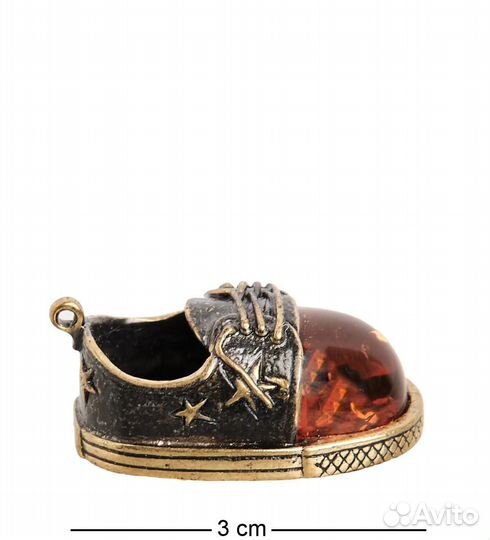 Фигурка Кед (латунь, янтарь) A2087859