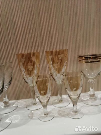 Бокалы марганцевое стекло
