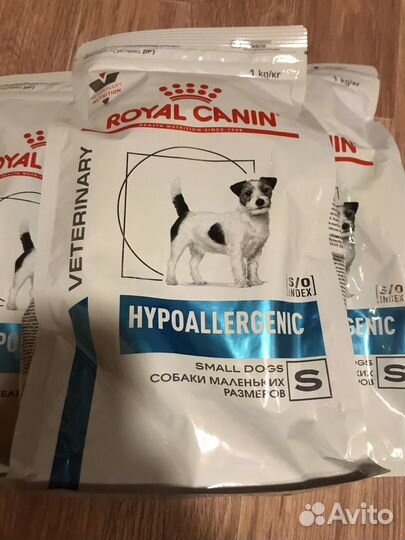 Для мелких пород с пищевой аллергией 1 кг 3 уп