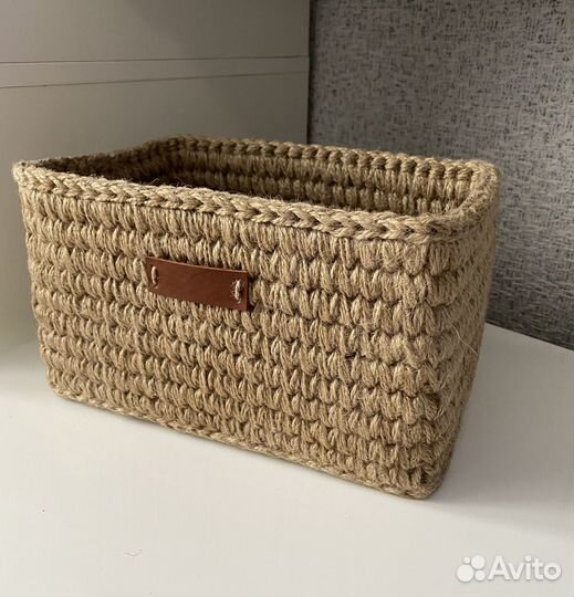 Корзина из джута