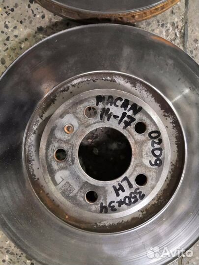 Porsche Macan 14- 350x34 Передние тормозные диски