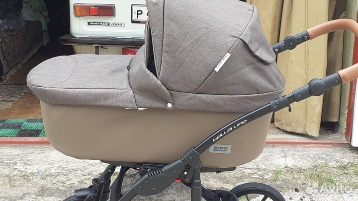 Коляска Riko Bella Life (3 в 1), mokka