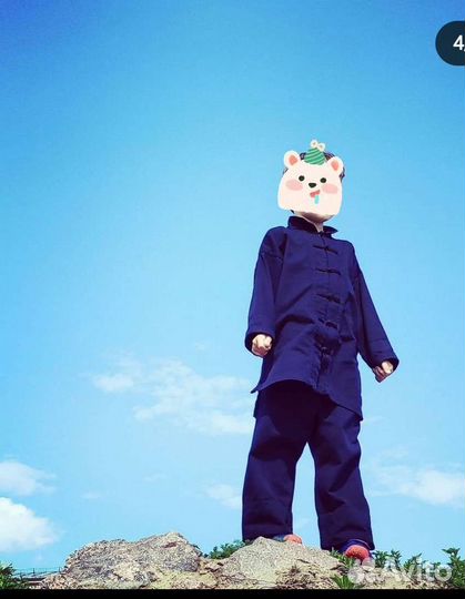 Костюм для ушу+ кеды(феюе)б/у 33 и 34 рр