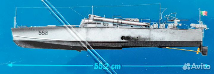 1/35 торп. катер M.A.S 568 4a. Italeri 5608