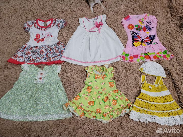 Вещи пакетом для девочки 62-80