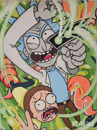 Картина акрилом 